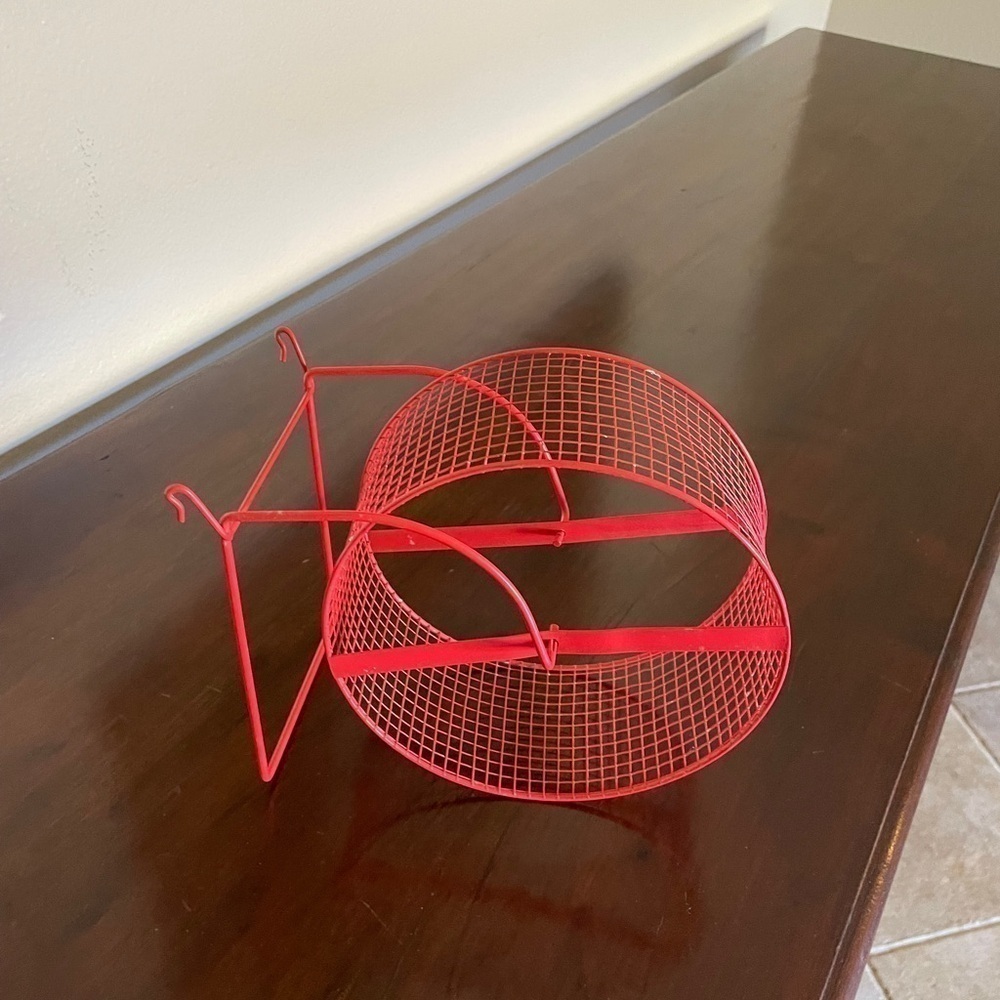 Red Small Pet Exercise Wheel - Picture 2 of 2